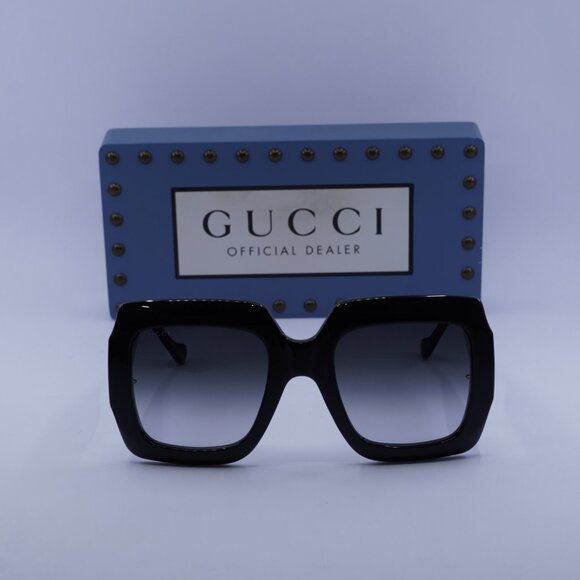 Gucci GG1022S 001 Square Sunglasses - Black/Grey main image 11